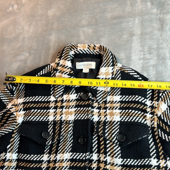 🎯Outerknown Cloud Weave Shirt Jacket Salt Cabin Plaid Size XS - Picture 15 of 16